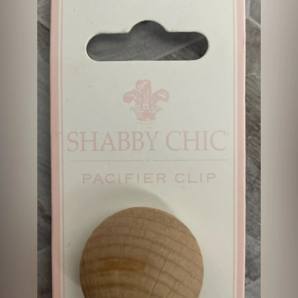 Shabby Chic Cream Macrame Accent Decorative Pacifier Strap Infant/Toddler Unisex